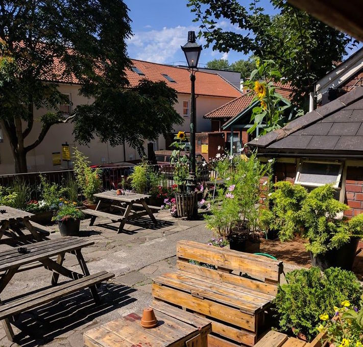 Beer Garden at The Old England