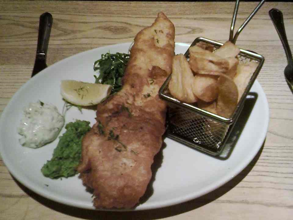 Fish and Chips at The Townhouse in Bristol