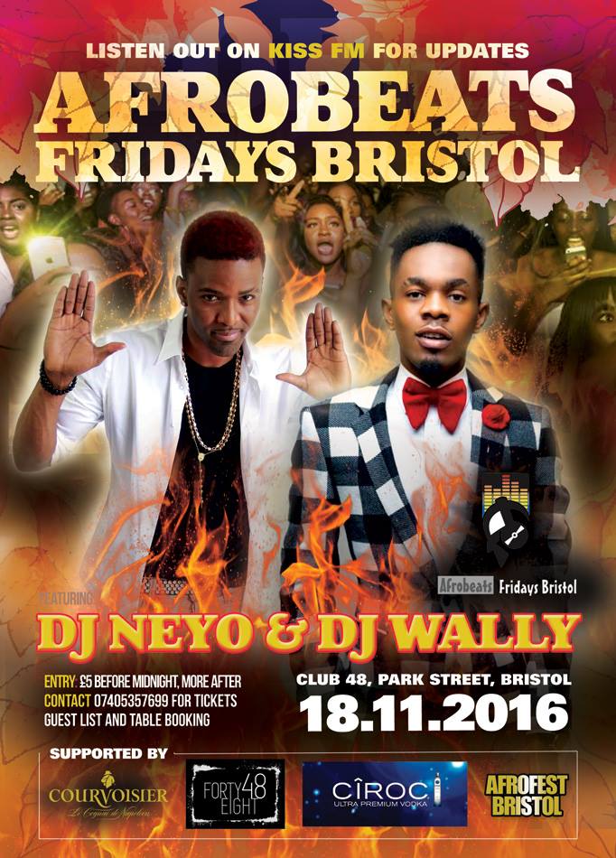 Afrobeats welcomes DJ Neyo and DJ Wally - Friday 18th November 2016