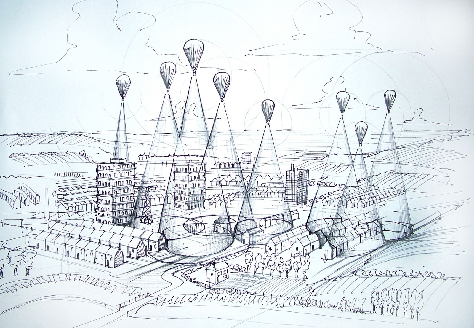 A sketch of the Sky Orchestra 