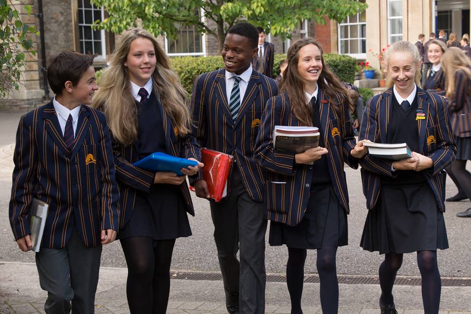 Pupils at Colston's School in Bristol