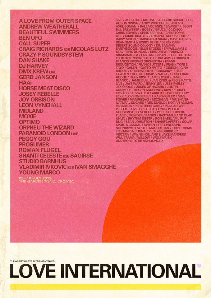 Love International Festival 2019 lineup.