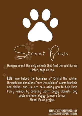 Keep Bristol Warm Street Paws