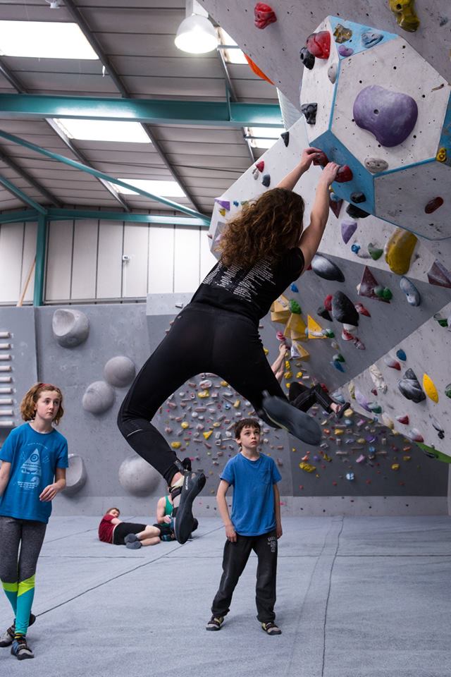 Youth climbing at Bloc in Bristol
