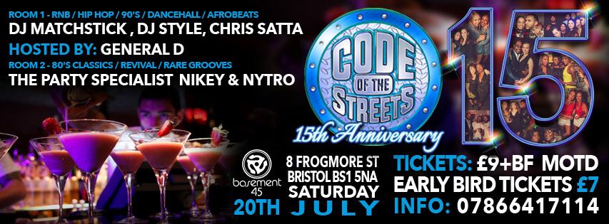 Code of the Streets: 15th Anniversary