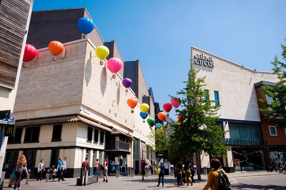 Cabot Circus is located on Penn Street. 