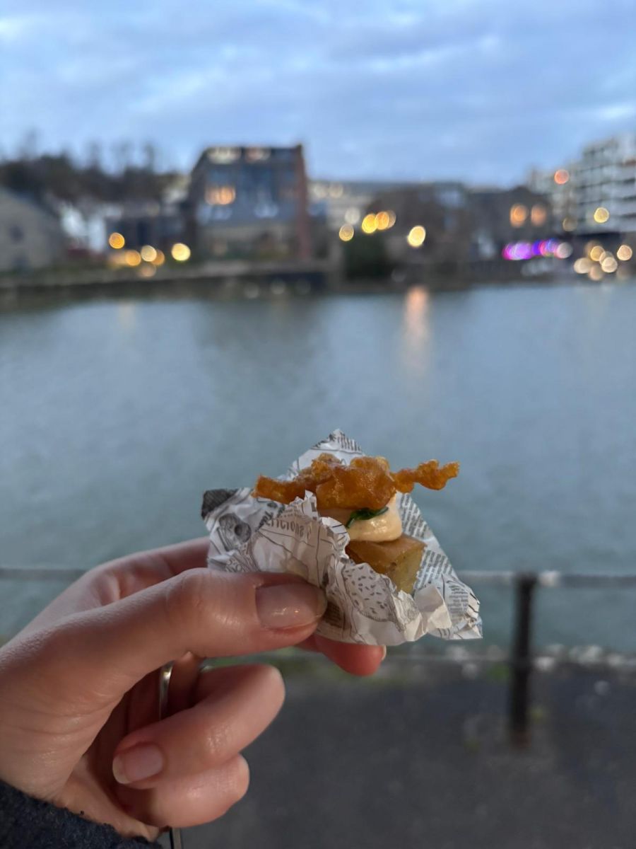Tiny fish and chips at The Board Walk in Bristol