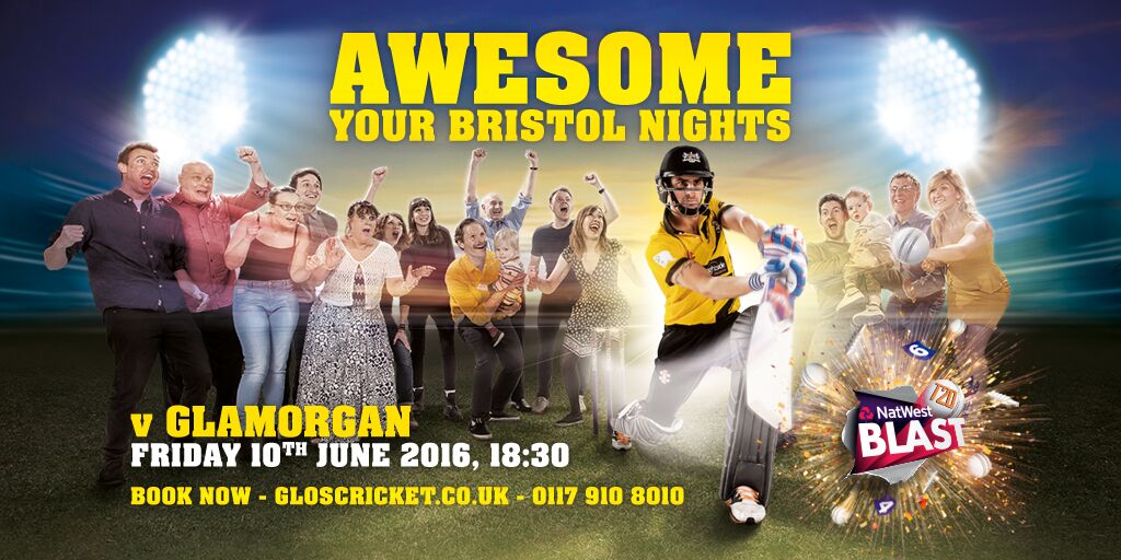 T20 Blast at Gloucestershire County Cricket Club in Bristol