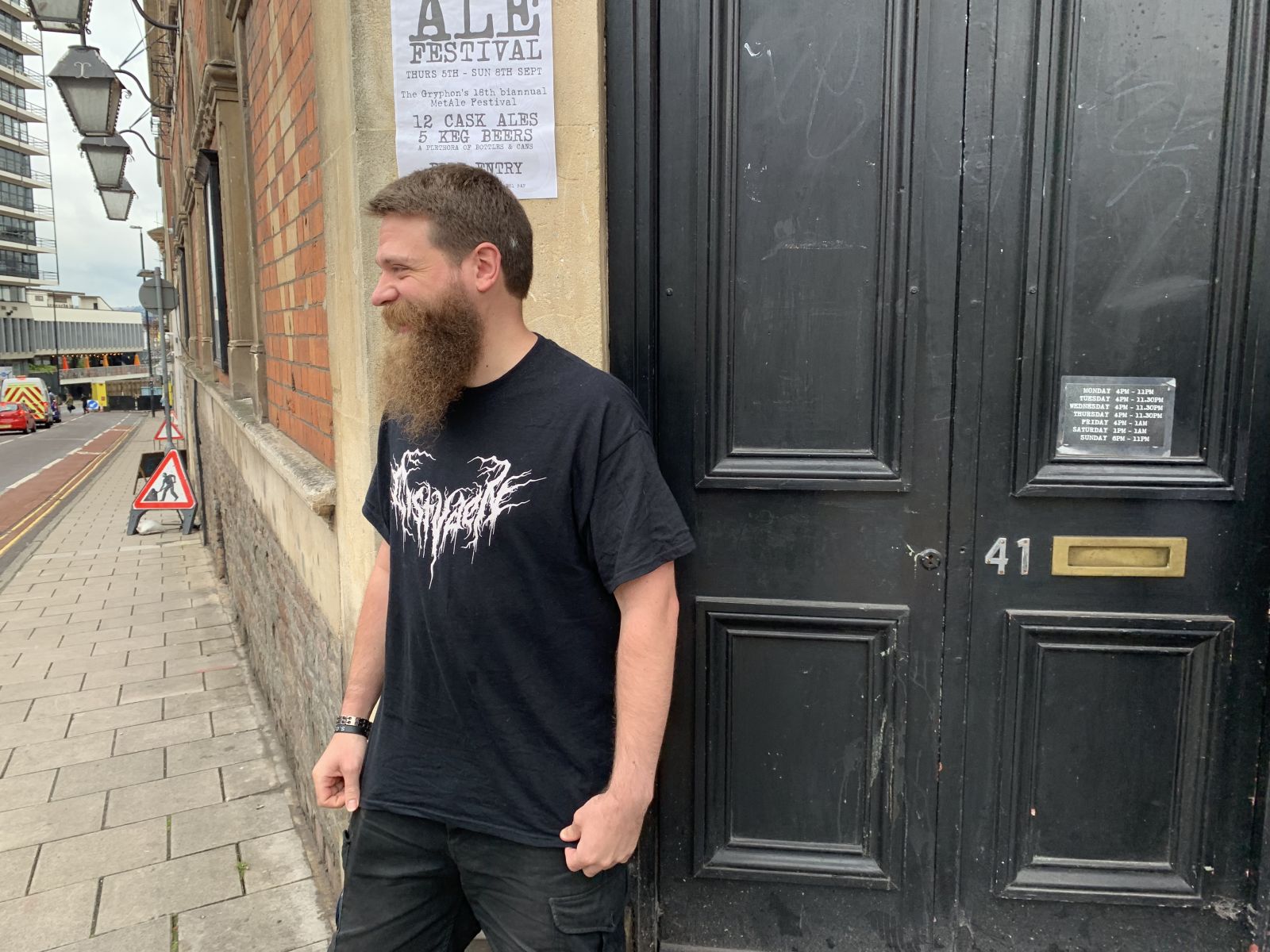 The Gryphon’s owner, John Ashby, outside the venue
