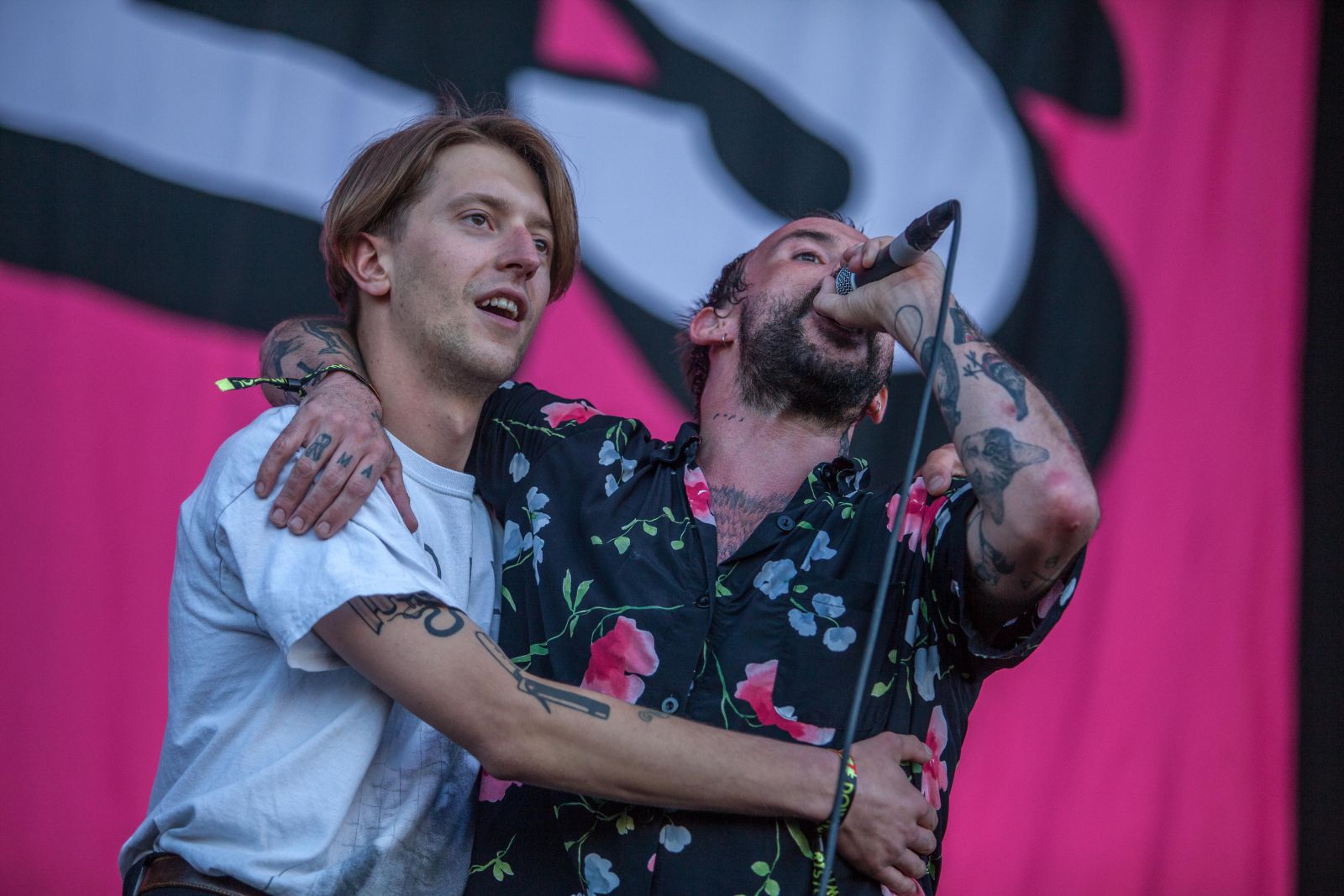 Joe Talbot and Danny at The Downs Festival, 2019