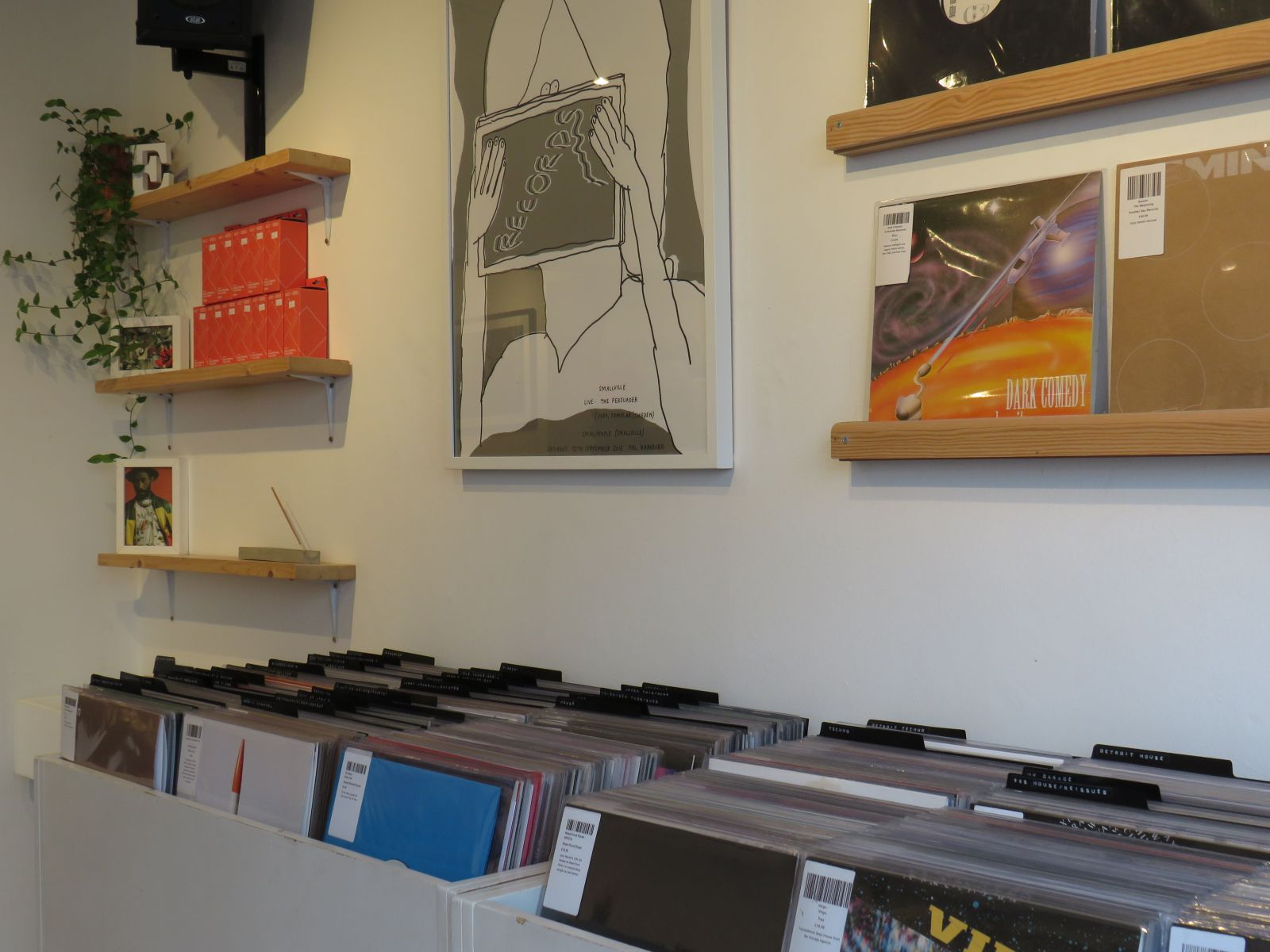 Inside Idle Hands Records on City Road.