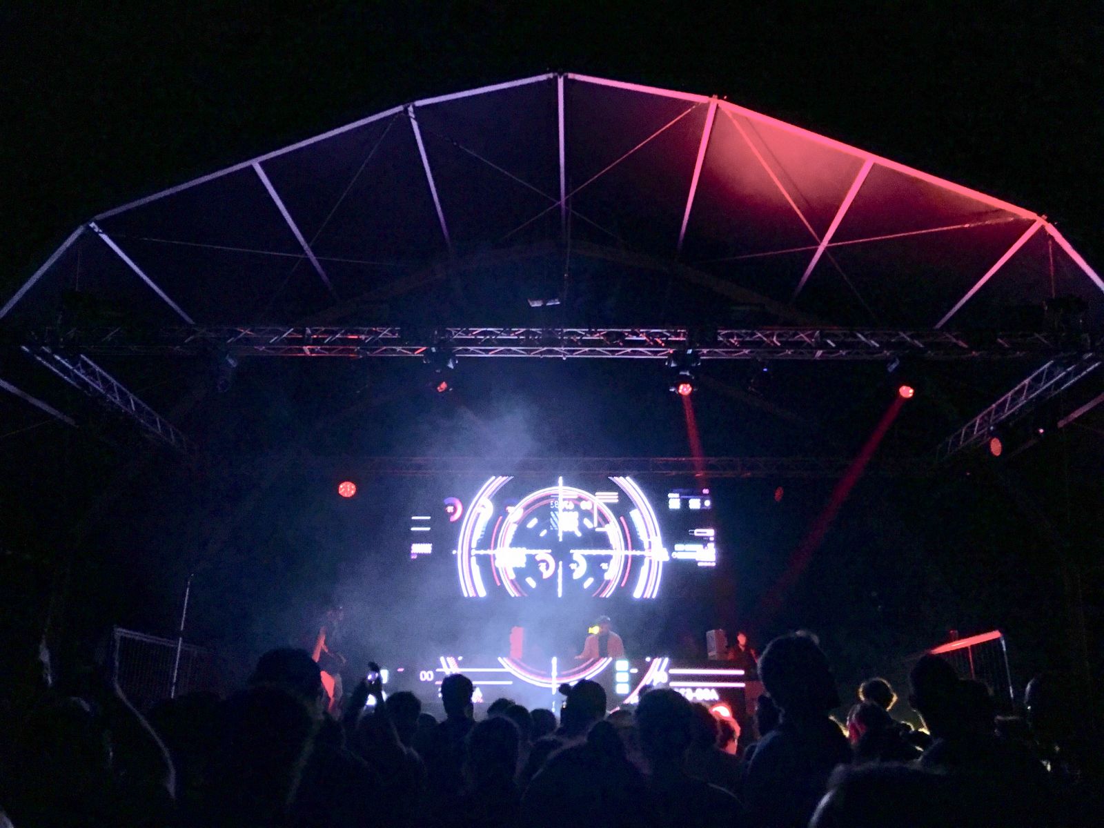 The main (and only) stage at Lattexplus Festival 2018.