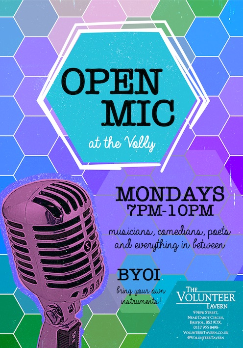 Open Mic in Bristol - every Monday at The Volunteer Tavern, BS2 9DX