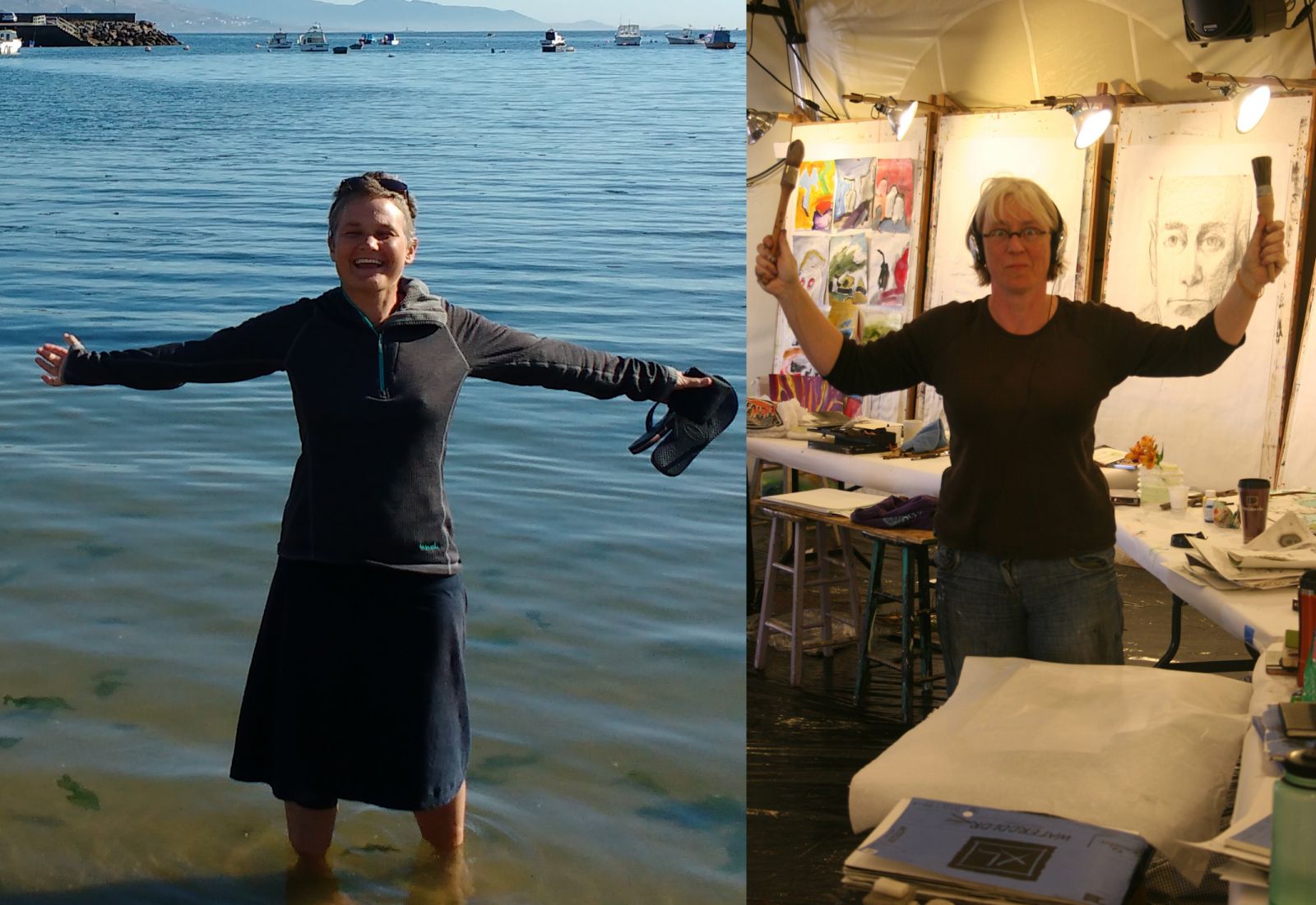 Sarah Bird (right) will be running 26.2 miles in memory of her friend Chris.