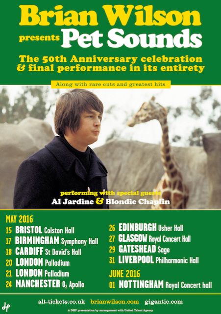 Brian Wilson UK Tour Starts in Bristol