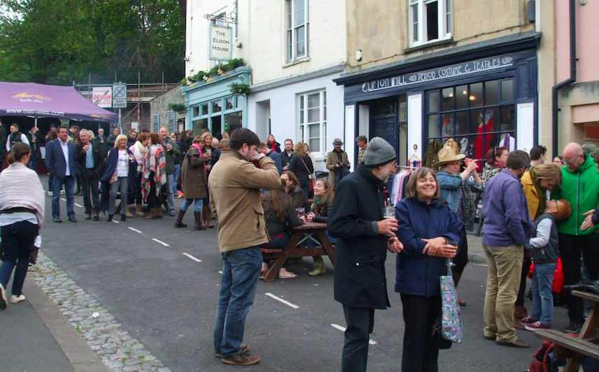 The Lower Clifton Hill Street Party in Bristola