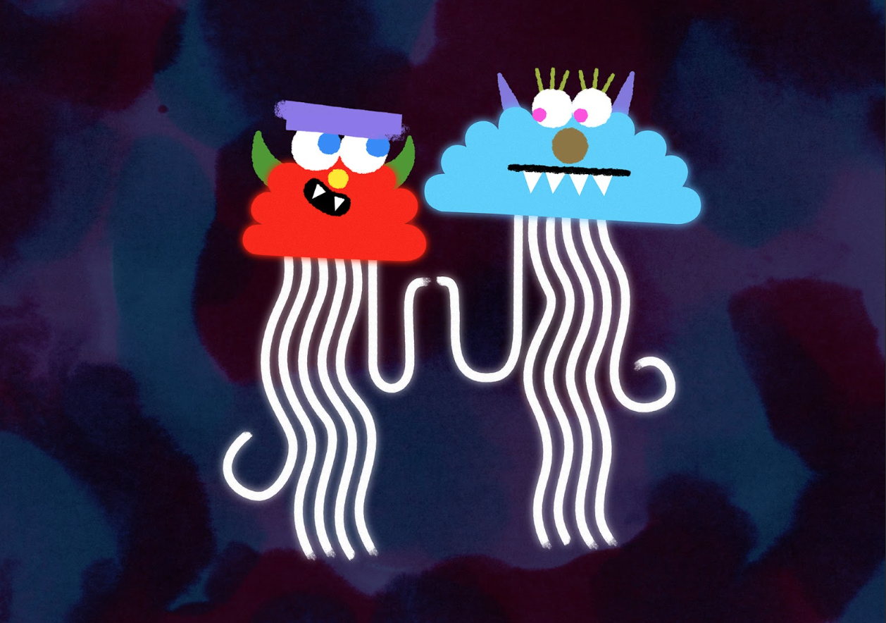 Jellymonsters, a world premiere by Bristol-based illustrator Rob Hodgson at Bristol Light Festival 2026