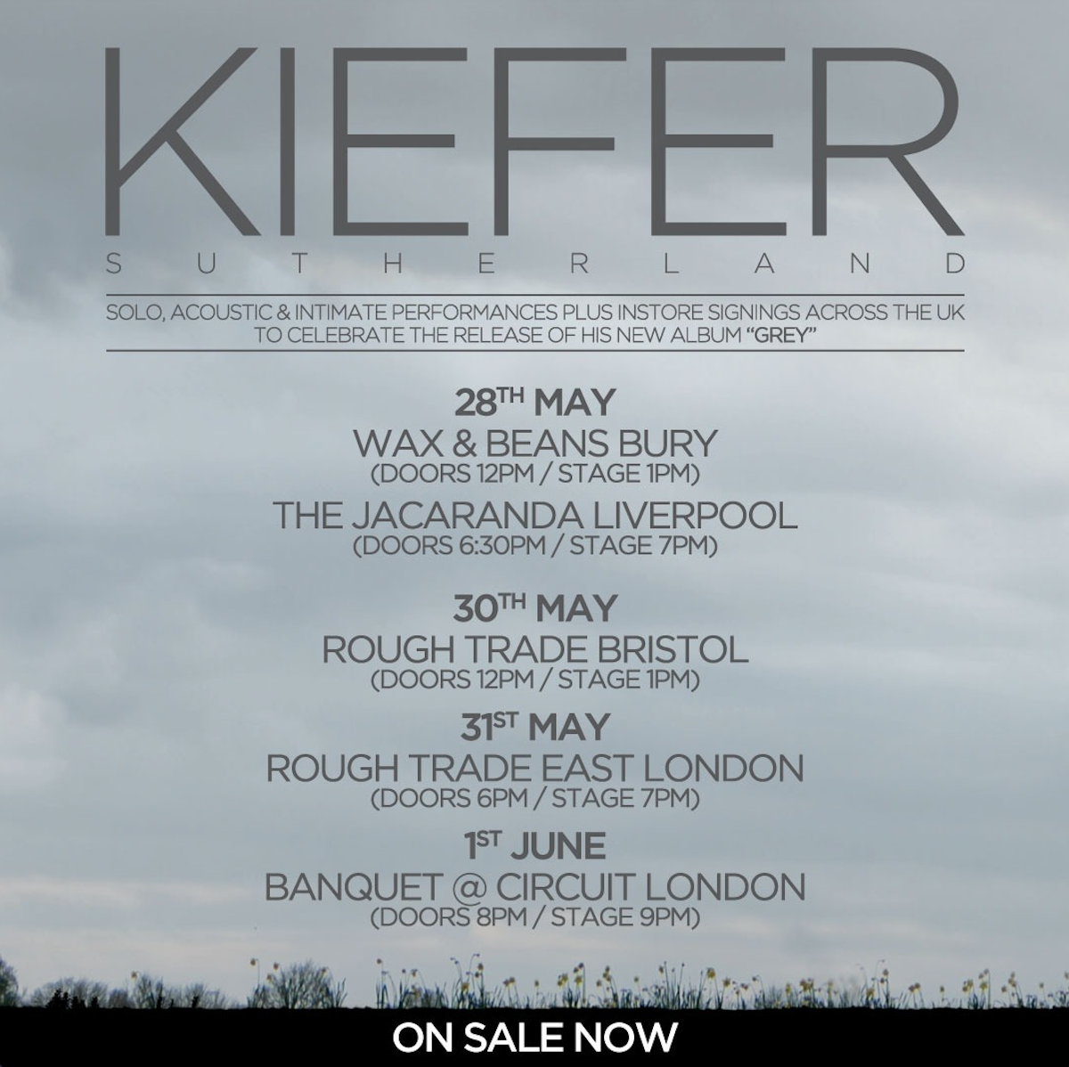 Kiefer Sutherland - Rough Trade Bristol - 30 May 2026 Kiefer Sutherland - Rough Trade Bristol - 30 May 2026