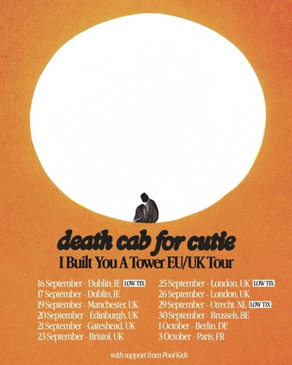 Death Cab For Cutie - The Prospect Building Bristol - 23 September 2026 Death Cab For Cutie - The Prospect Building Bristol - 23 September 2026
