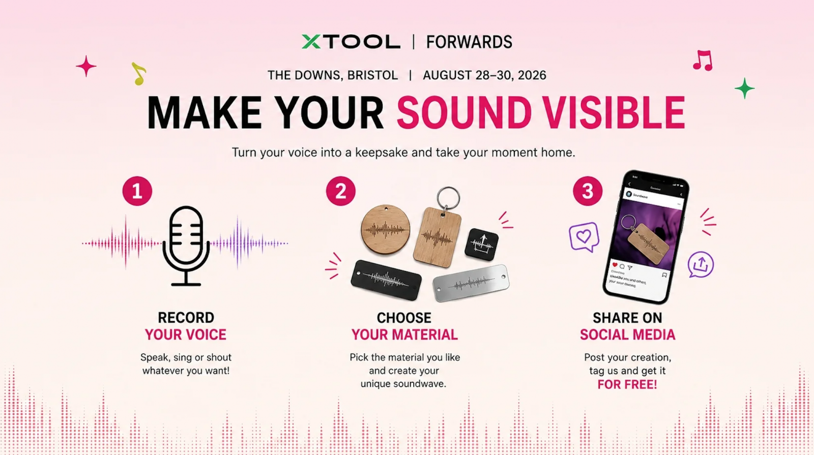 xTool - Making Your Sound Visible at Forwards Festival in Bristol