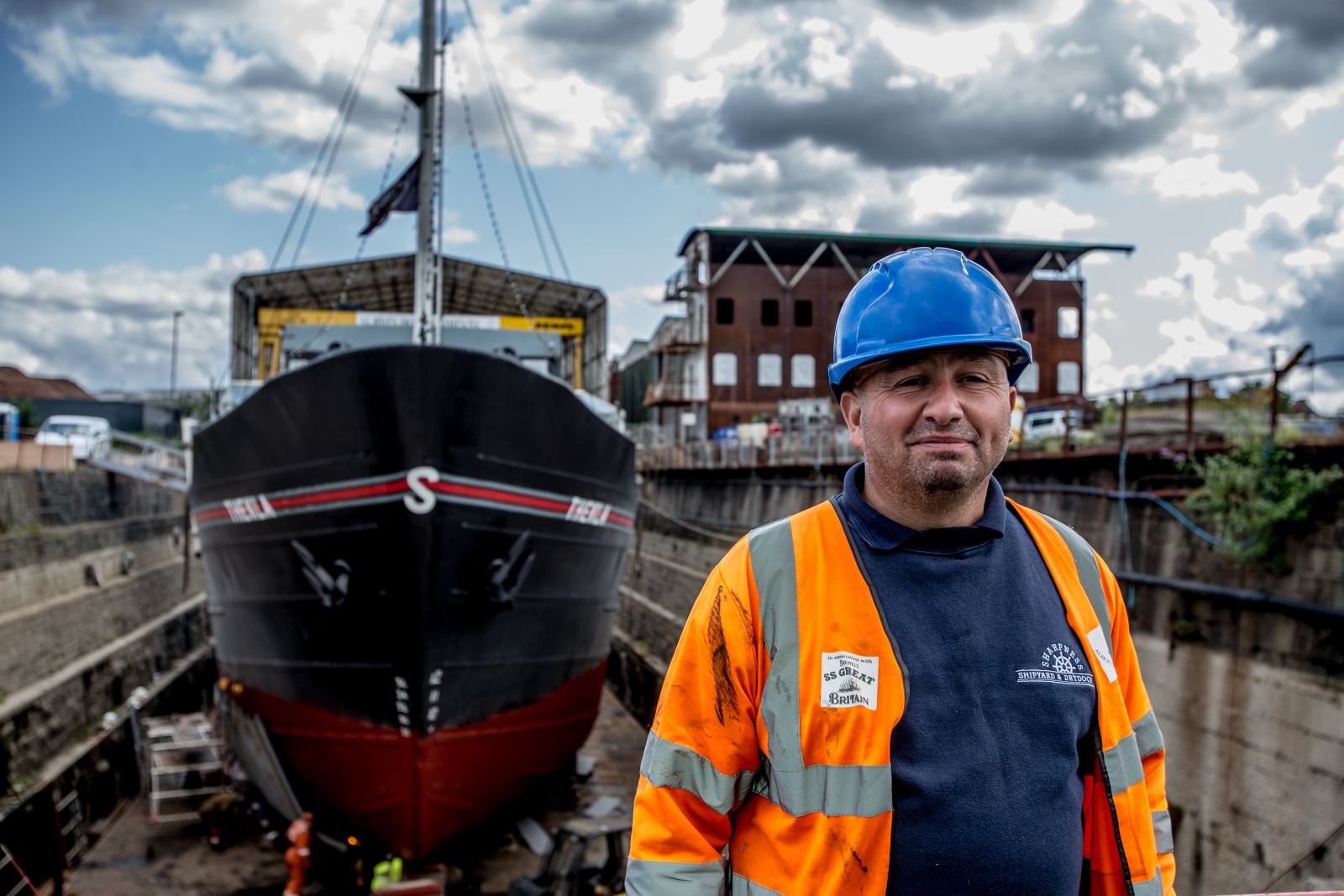 Work on the Thekla boat is now complete. Image: David Jeffery-Hughes