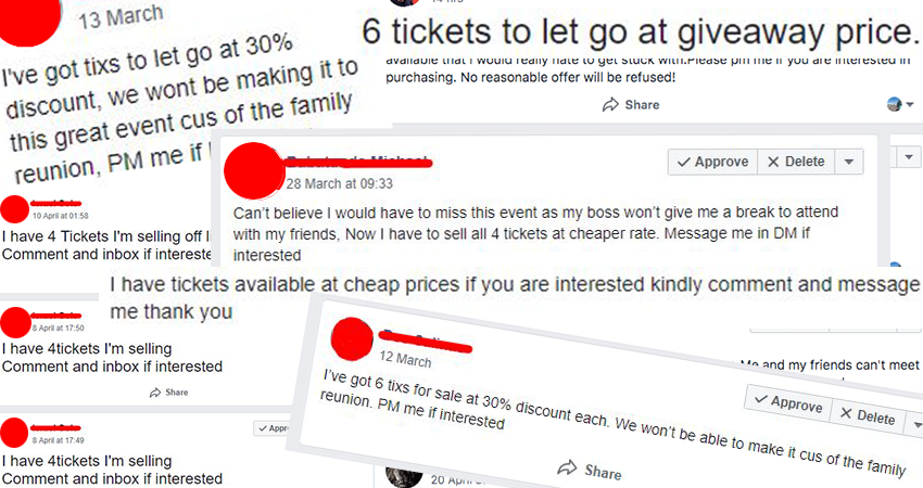 We deal with a huge volume of fraudulent posts on our Facebook event listings.