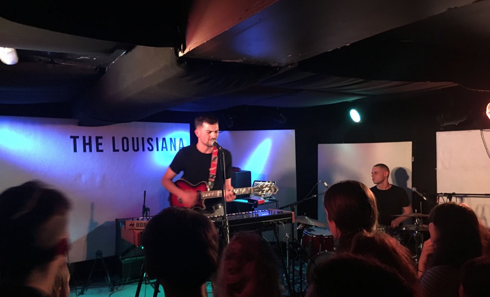 Harvey Causon on stage at The Louisiana.