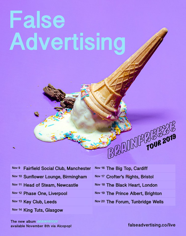 False Advertising November 2019 tour dates.