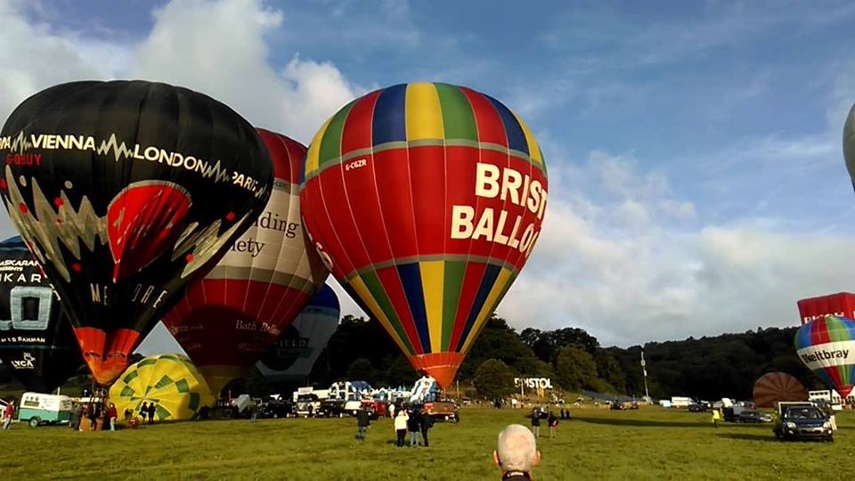 Bristol Balloons preparing for flight.