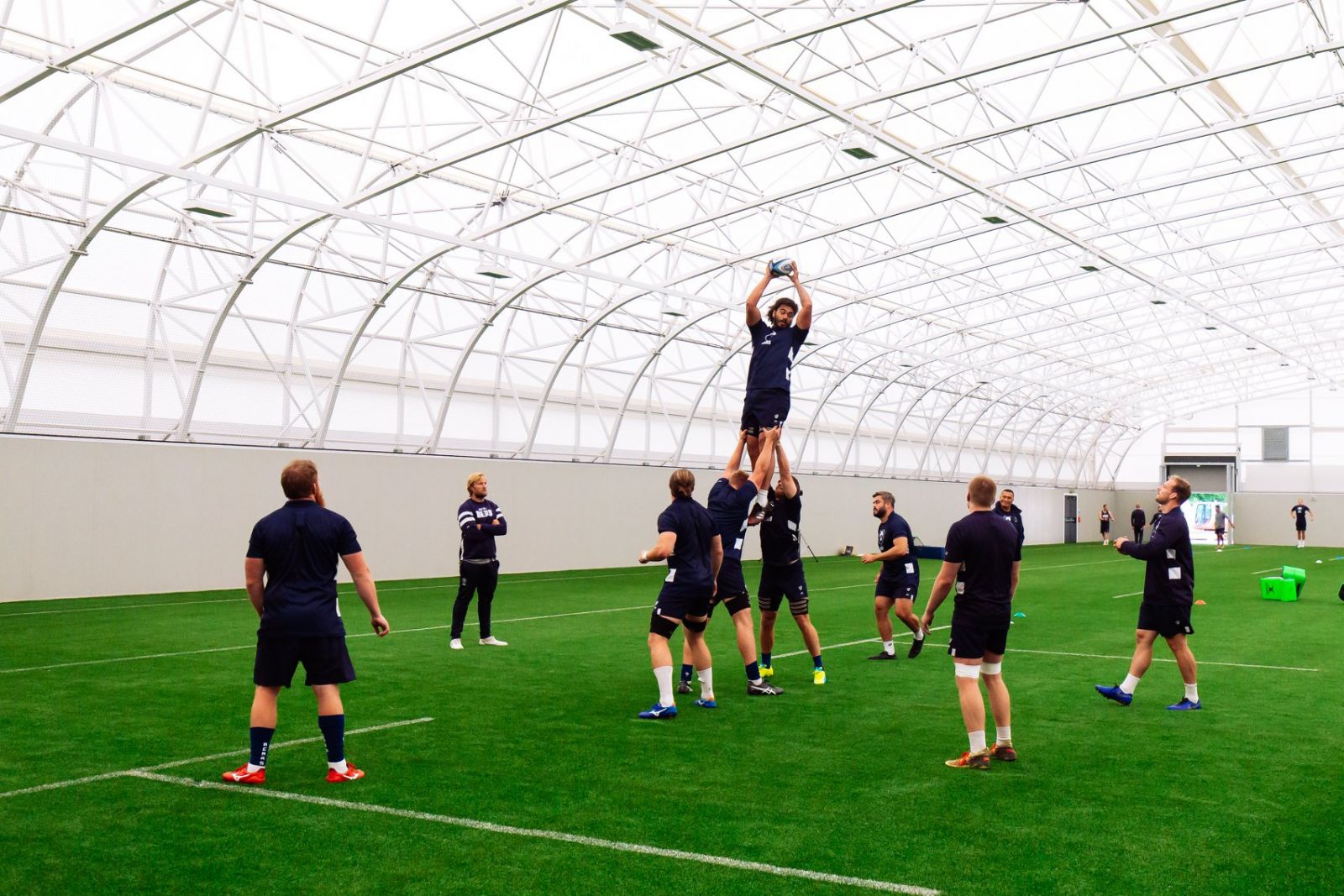 Bristol Bears in training at their new High-Performance Centre.