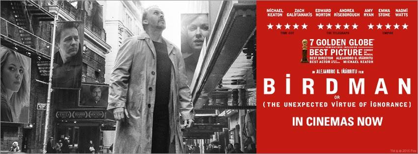 Birdman starring Michael Keaton - film review scores 5/5 by 365Bristol on 2 January 2015