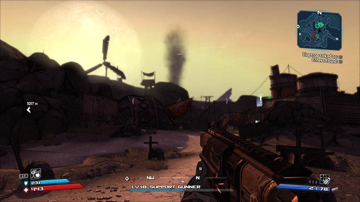 Borderlands Remastered on PS4.