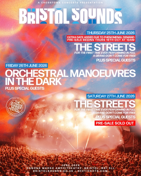 Bristol Sounds 2026 gig schedule Bristol Sounds 2026 gig schedule