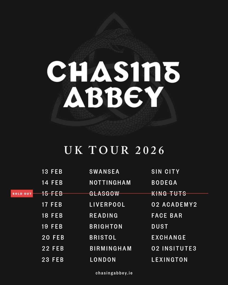 Chasing Abbey 2026 UK Tour Chasing Abbey 2026 UK Tour