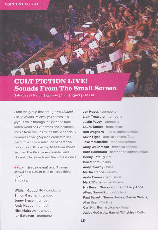 Cult Fiction Live! - Sounds From The Small Screen at Colston Hall Review