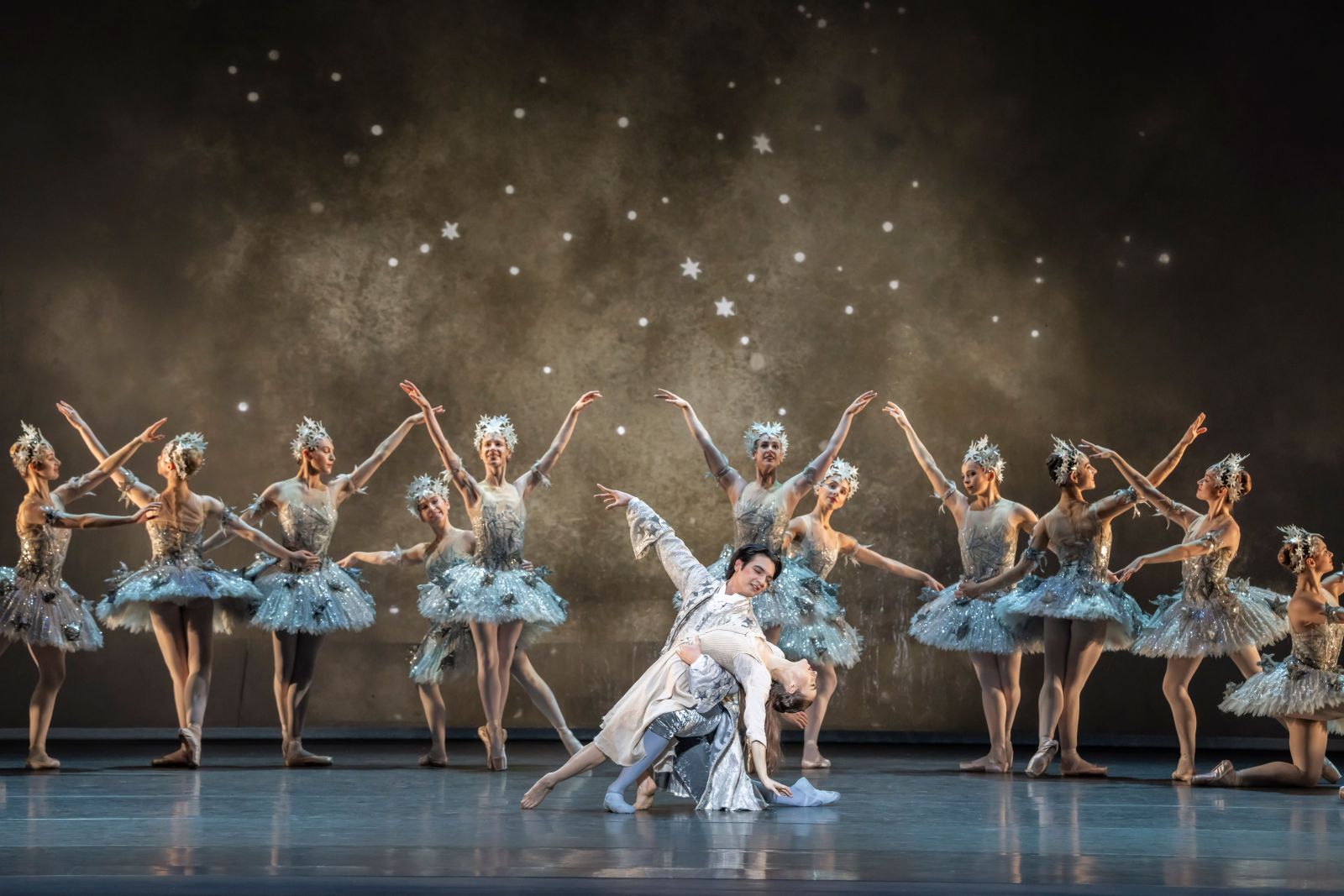 Beatrice Parma as Cinderella and Enrique Bejarano Vidal as The Prince - Cinderella at The Bristol Hippodrome