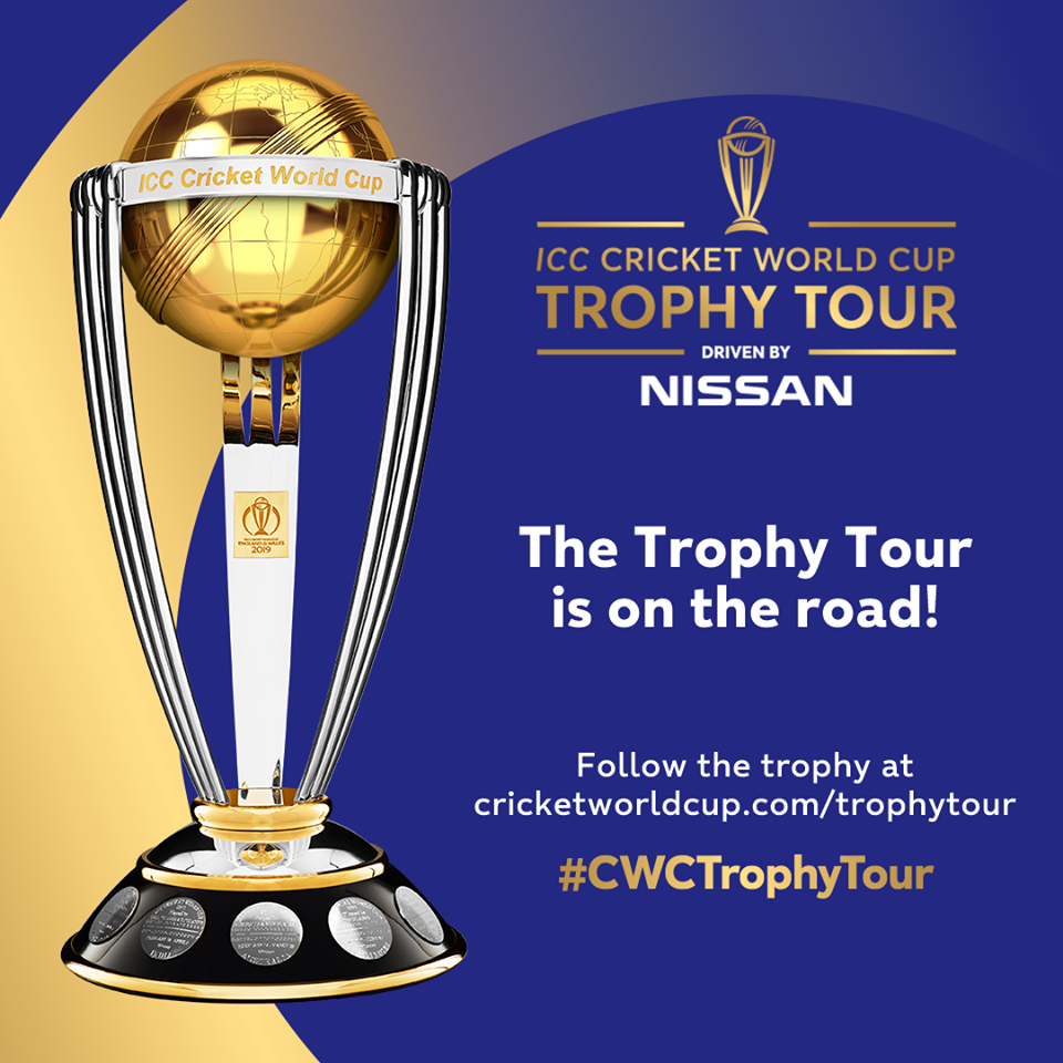The ICC Cricket World Cup 2019 Trophy Tour.