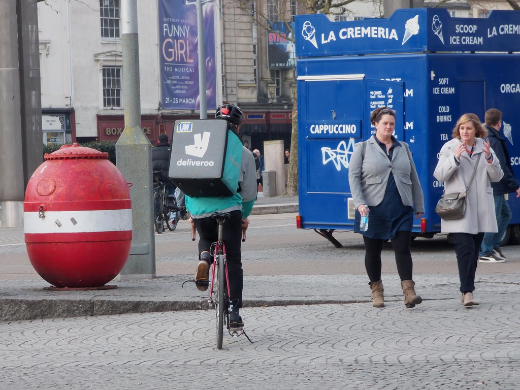 Deliveroo in Bristol.