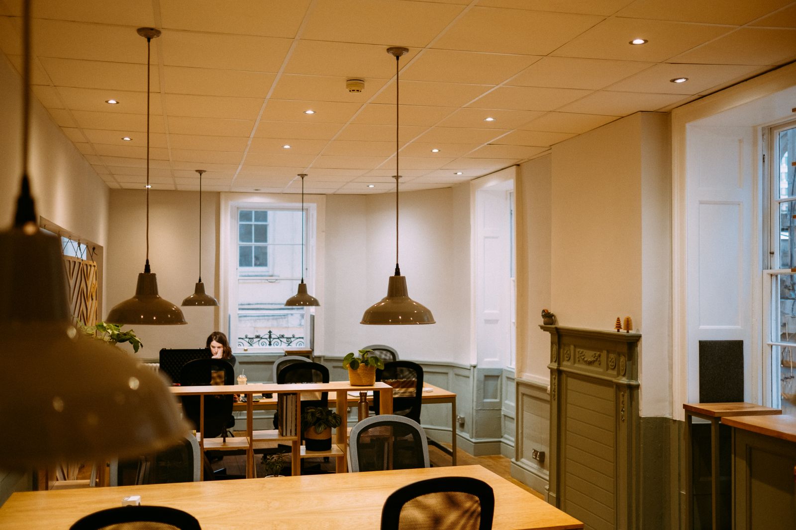 Inside Distil's co-working space at The Rummer.