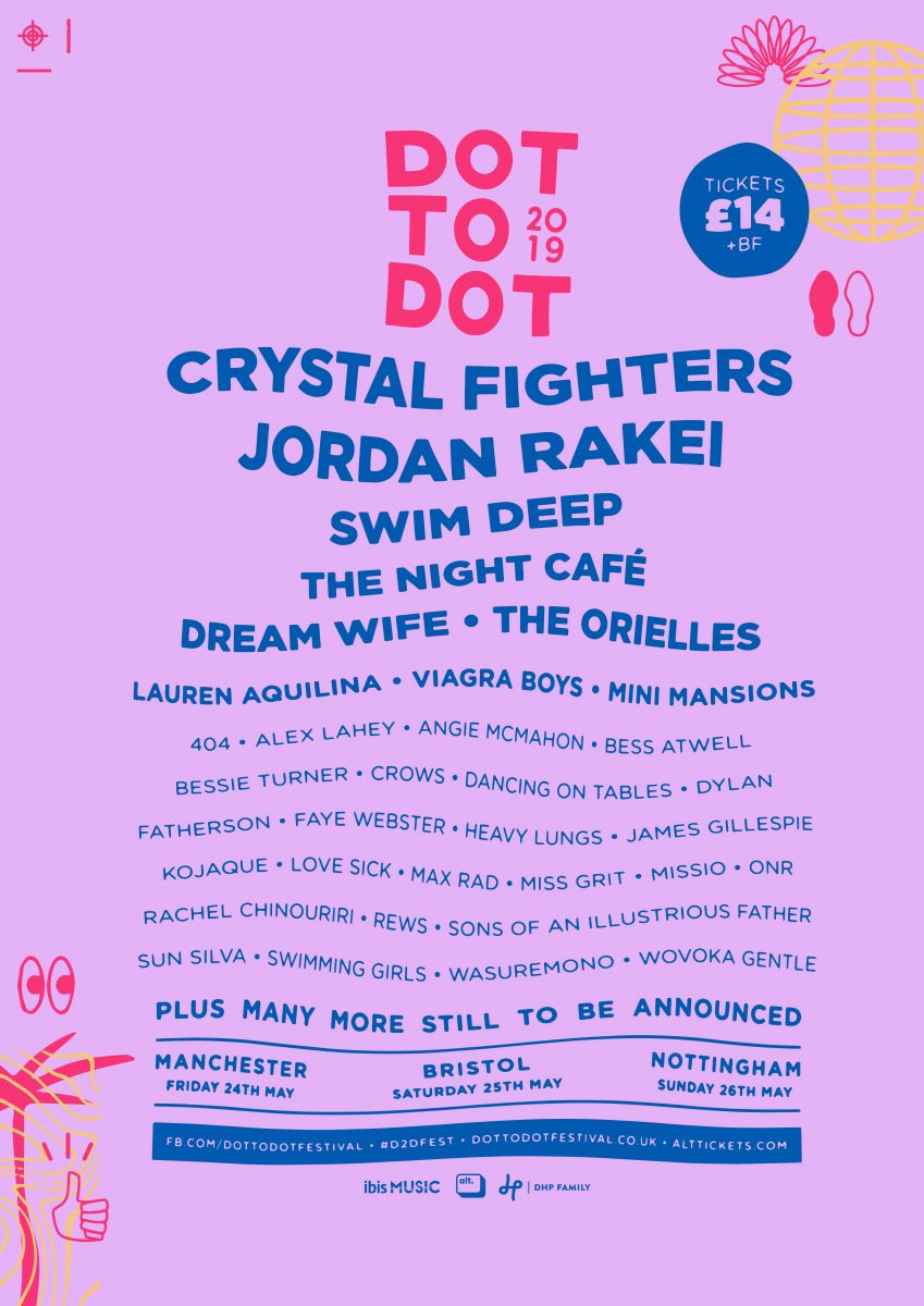 The 2019 Dot To Dot Festival lineup.