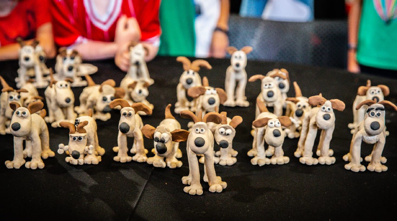 Gromit model-making sessions.
