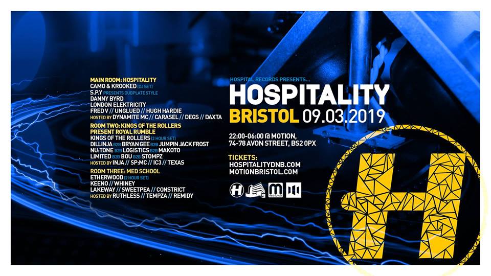 Hospitality 2019 at Motion Bristol.