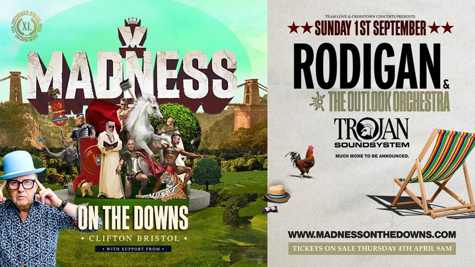 Madness live at The Downs on Sunday 1st September 2019.