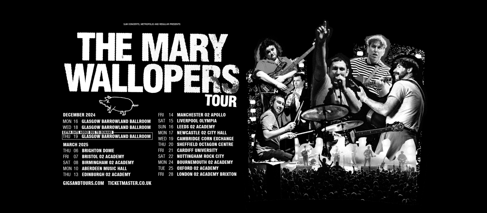 Mary Wallopers 2025 UK Tour