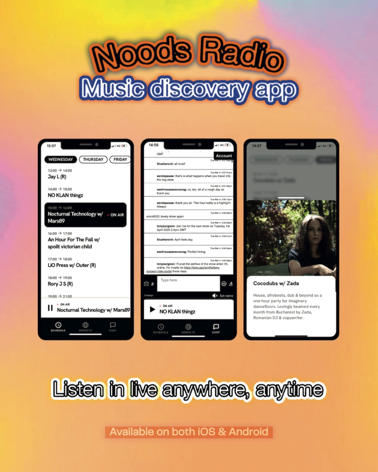 Noods Radio app available to download Noods Radio app available to download