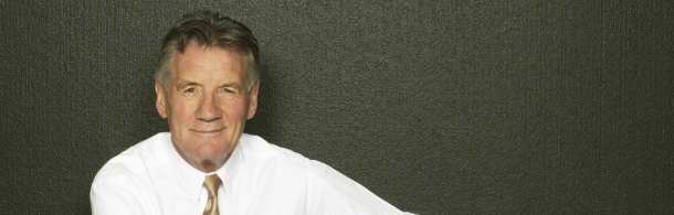 Michael Palin Travelling to Work at The Colston Hall Bristol on 22 September 2014