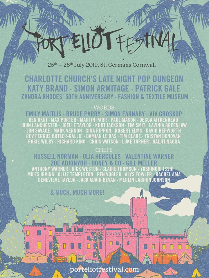 The 2019 Port Eliot Festival lineup.