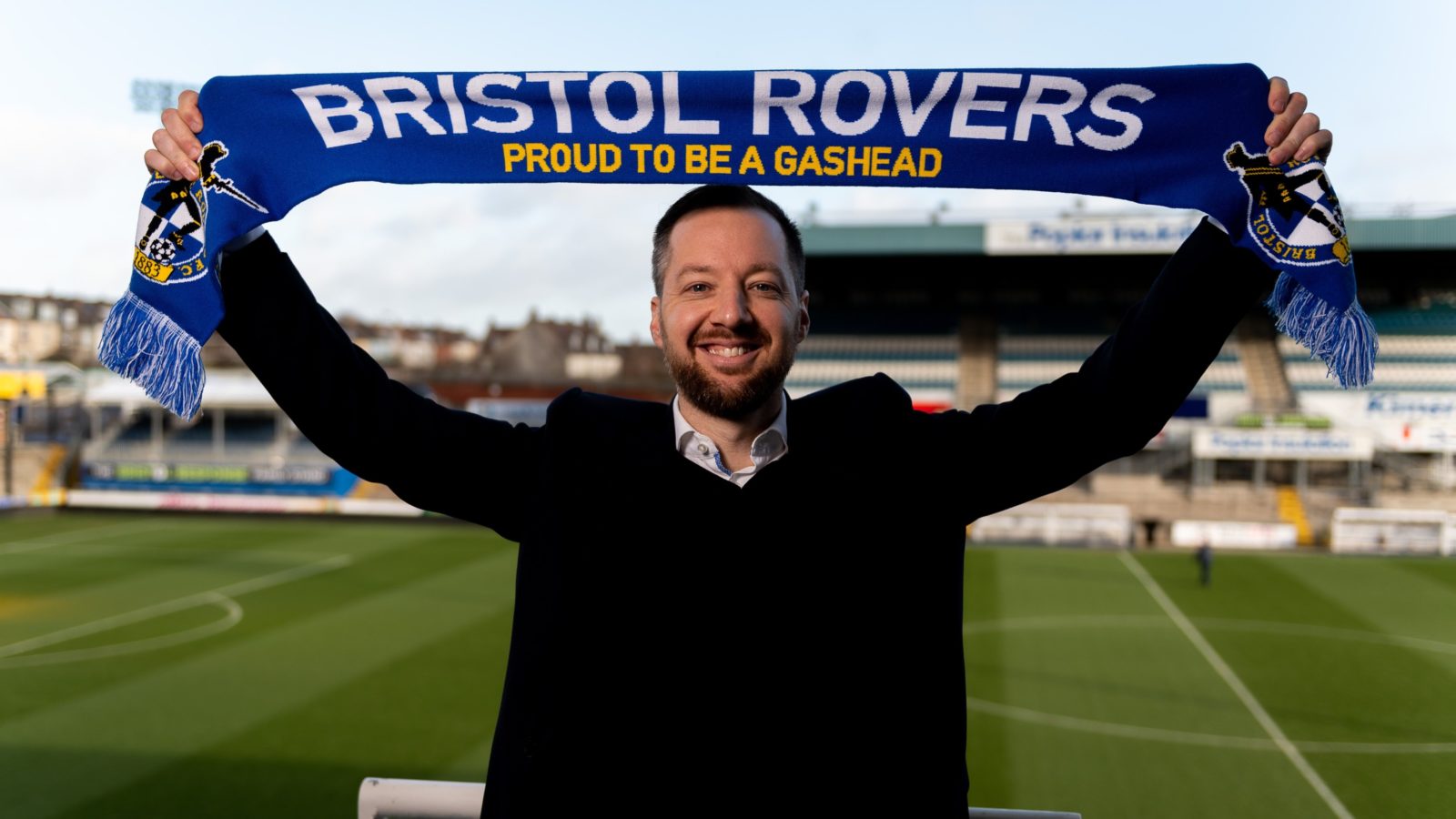 Ben Garner unveiled as new Bristol Rovers manager. Image: JMP Media