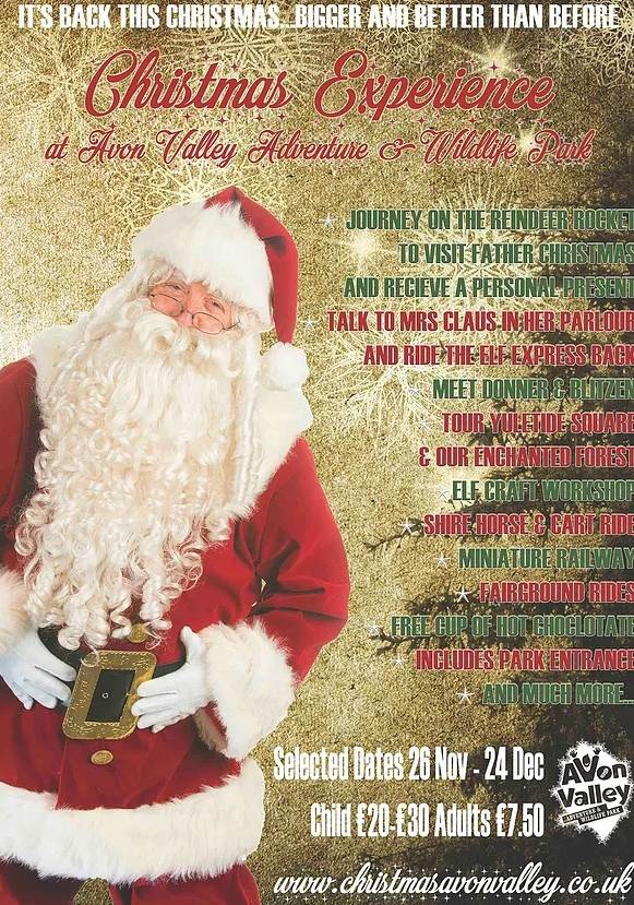 Christmas Experience at Avon Valley Adventure and Wildlife Park: Selected dates between 26th November and 24th December