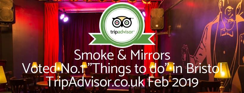 Smoke & Mirrors voted Bristol's #1 Thing To Do on TripAdvisor.